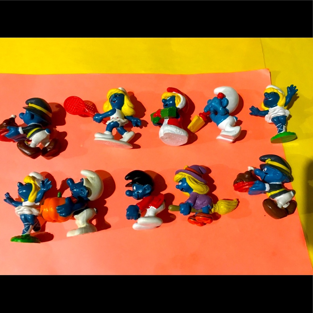 SMURFS & SMURFETTES 1978-1981 Bundle Of 10
